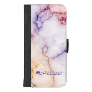 Color Marble Pattern Personalization iPhone 8/7 Plus Wallet Case