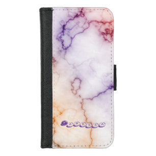 Color Marble Pattern Personalization iPhone 8/7 Wallet Case