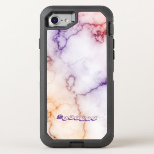 Color Marble Pattern Personalization OtterBox Defender iPhone SE/8/7 Case