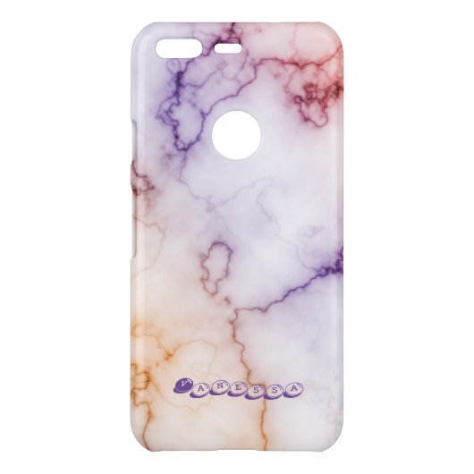 Color Marble Pattern Personalization Uncommon Google Pixel Case (Back)