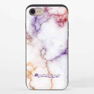 Color Marble Pattern Personalization iPhone 8/7 Slider Case