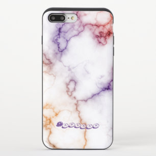 Color Marble Pattern Personalization iPhone 8/7 Plus Slider Case