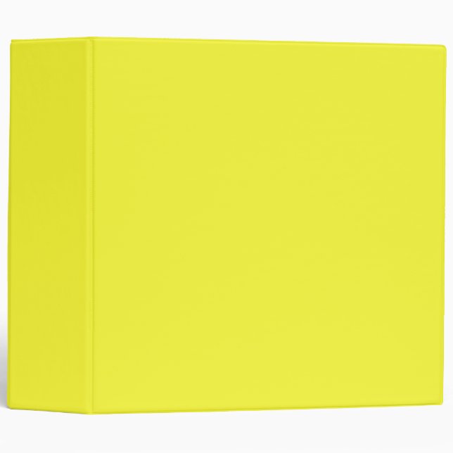 color maximum yellow 3 ring binder (Front/Spine)