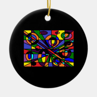 Color Maze Ceramic Ornament