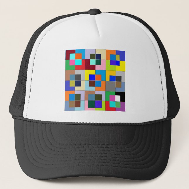 COLOR Maze  : Happy Graphics Trucker Hat (Front)