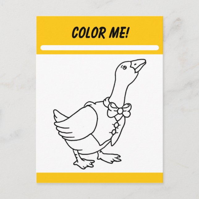 Color Me Activity Card (Front)