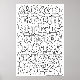 Color Me! Alphabet Poster