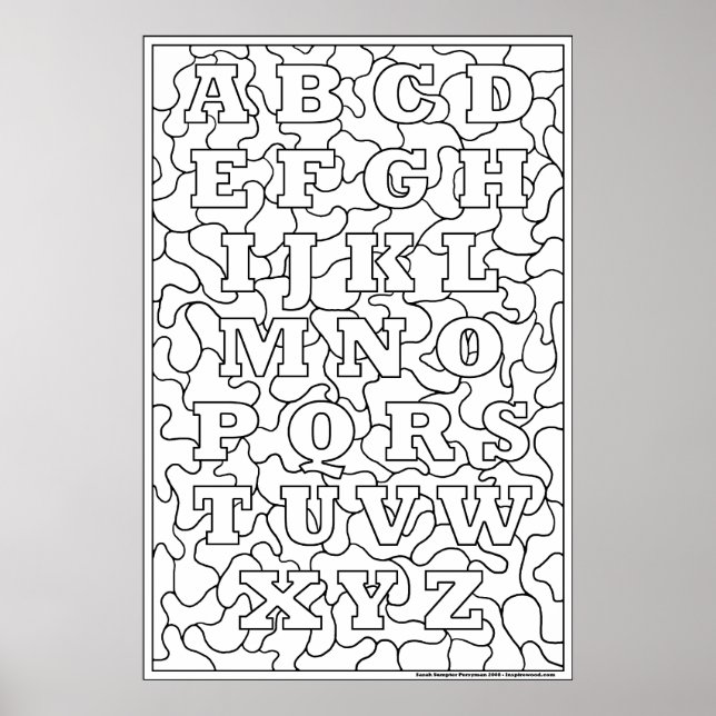 Color Me! Alphabet Poster (Front)