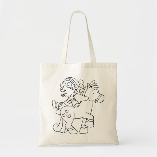 Color Me Angel Baby Backward Ride Tote Bag