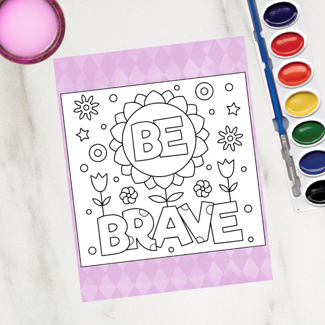 Color Me Be Brave | Inspirational Activity Cards (Creator Uploaded)