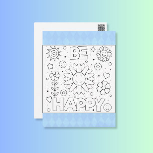 Color Me Be Happy Smile   Inspire Activity Cards