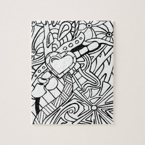 Color Me Black and White Three Jigsaw Puzzle