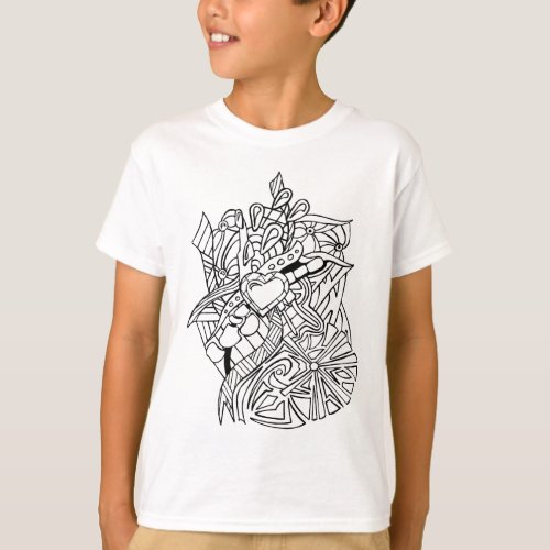 Color Me Black and White Three T_Shirt