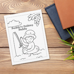 Color Me Boy Float Tube Fishing Activity Cards