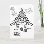 Color Me Card: Christmas Holiday Card at Zazzle