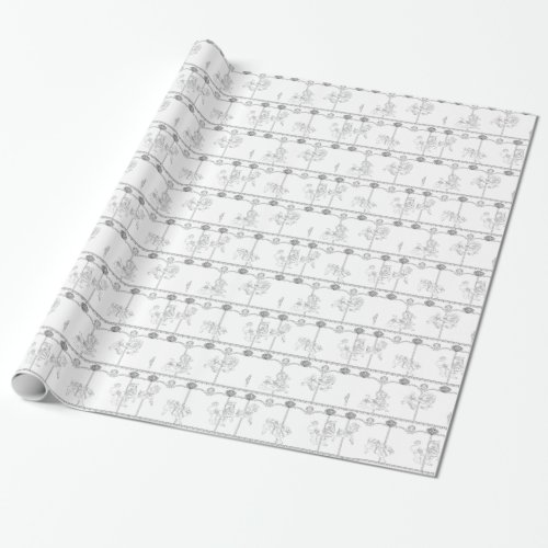 Color Me Carousel Wrapping Paper