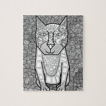 Color Me Cat Puzzle by POTSy_Panther at Zazzle