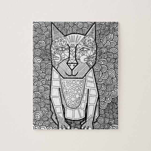 Color Me Cat Puzzle (Vertical)