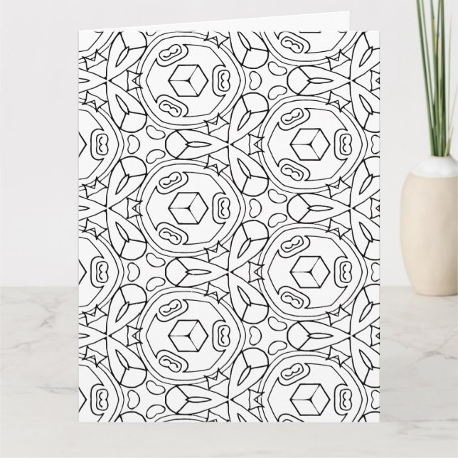 color me cubes greeting card (Front)