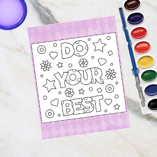 Color Me Do Your Best   Inspire Activity Cards