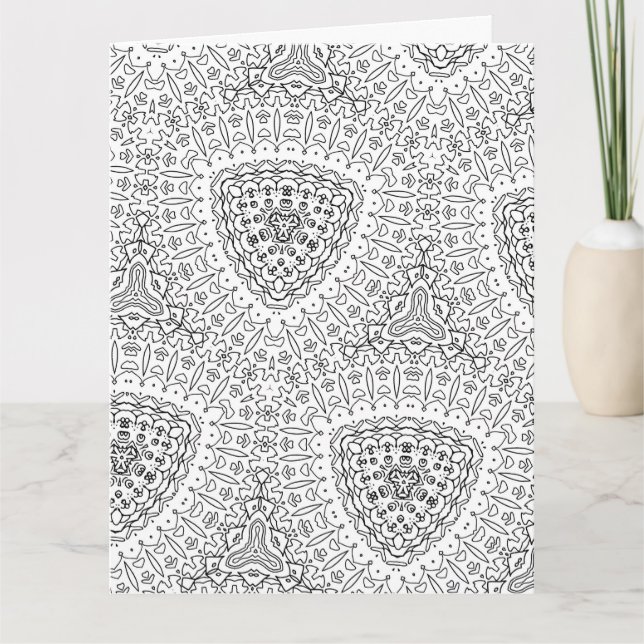 color me fancy diamonds greeting card (Front)