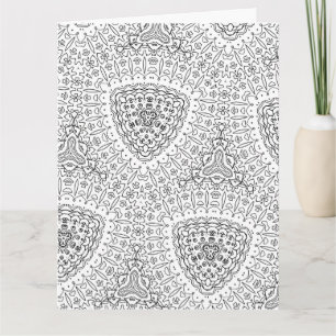color me fancy diamonds greeting card