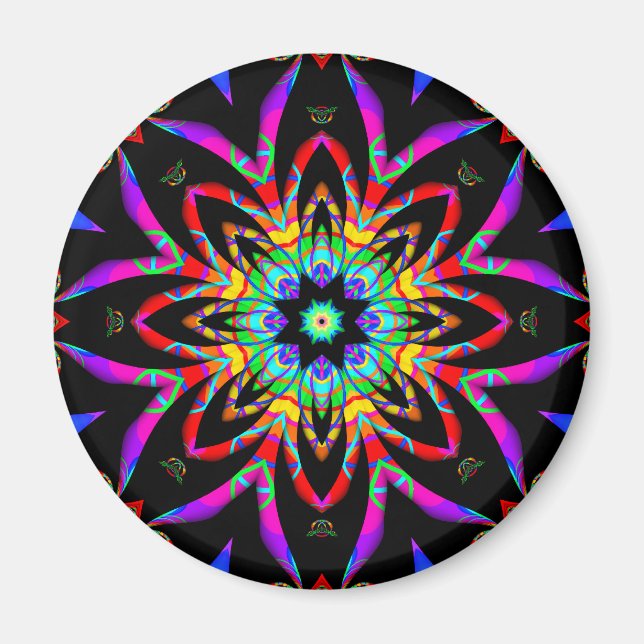 Color Me Fantastic Fractal Magnet (Front)