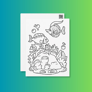 Color Me Fish Duo Kids Activity Cards