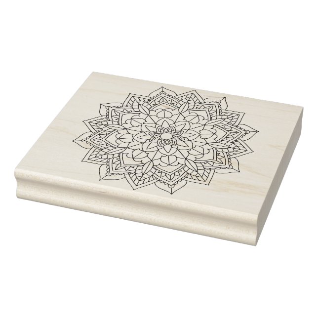 color me flower art stamp (Stamp)