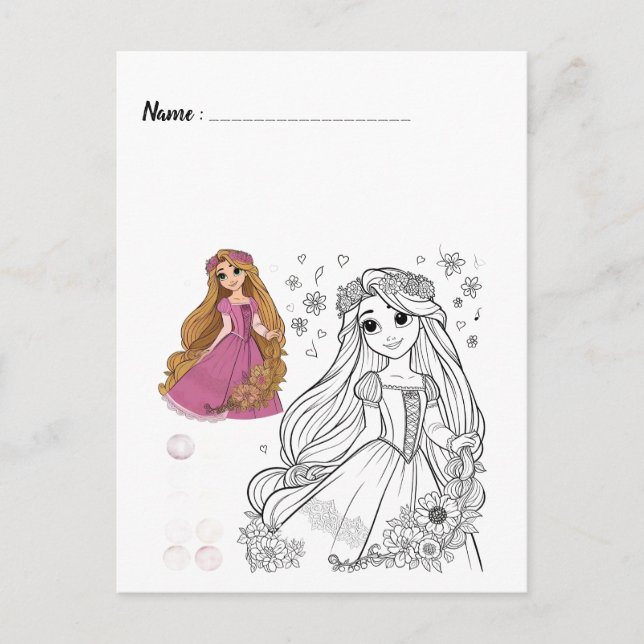  Color Me Frozen | Kids Activity Cards (Front)