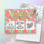 Color Me | Fun Adult Coloring Calendar<br><div class="desc">Fun adult coloring color me calendar. Each month has a related coloring page to color.</div>