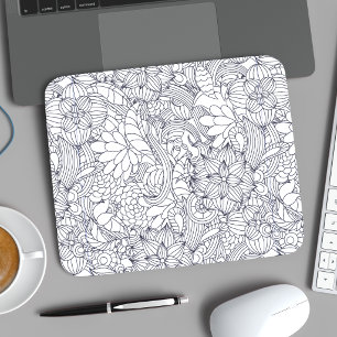 Color Me In B4 Giving Botanical•Custom Mouse Pad