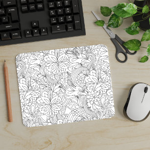 Color Me In B4 Giving Flower•Custom Mouse Pad