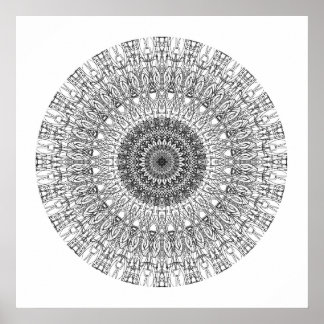 Color Me In Mandala 1 Poster