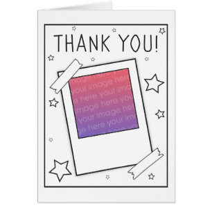 color me in thank you stars cards