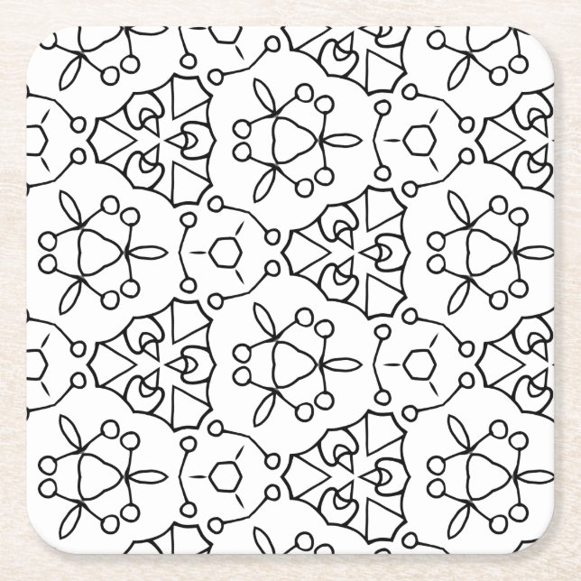 color me kaleidoscope coaster (Front)