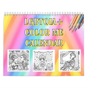Color Me LGBTQIA+ Coloring Pages Calendar