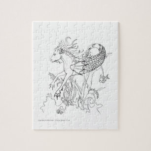 COLOR ME! Make your own unique gift item Jigsaw Puzzle