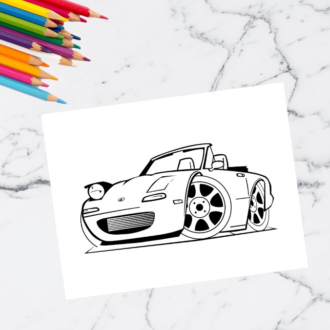 Color Me Modern Car | Kids Activity Cards (Creator Uploaded)