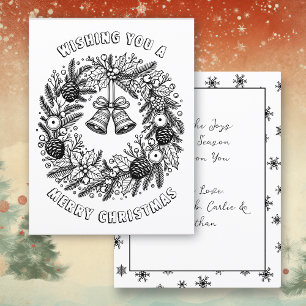 Color Me Page Christmas Carolers