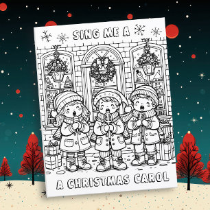 Color Me Page Christmas Carolers