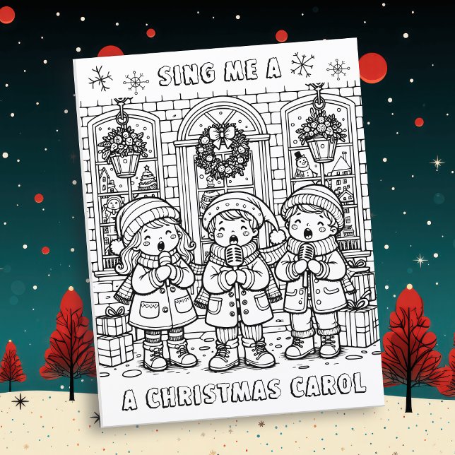 Color Me Page | Christmas Carolers (Creator Uploaded)