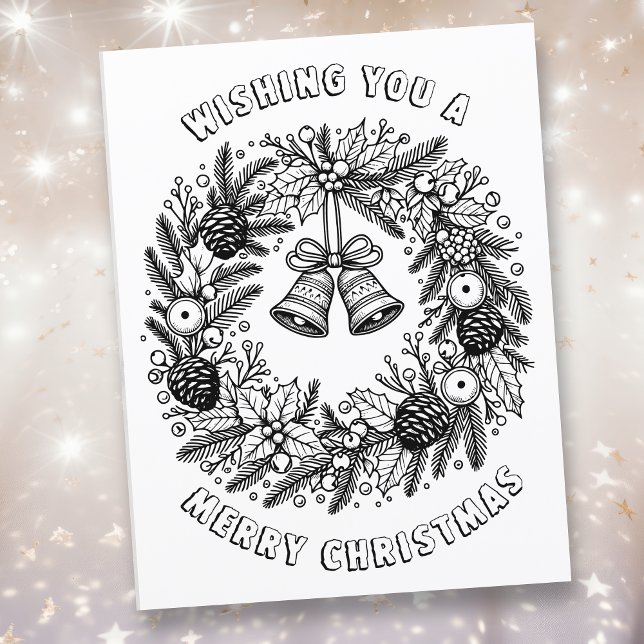 Color Me Page | Christmas Wreath (Creator Uploaded)