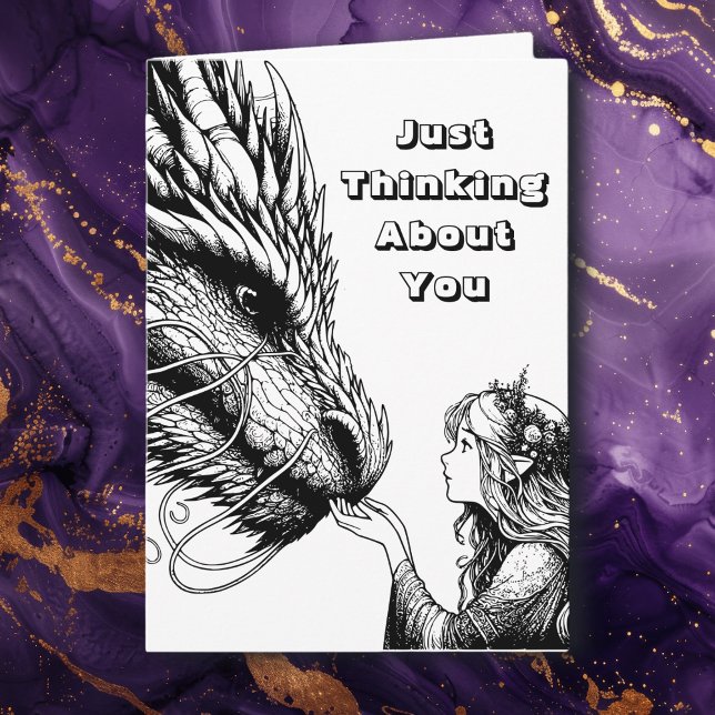 Color Me Page | Just Thinking About You | Anime Card (Creator Uploaded)