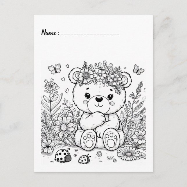 Color Me Panda | Kids Activity Cards (Front)