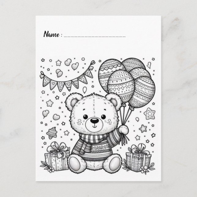 Color Me Panda | Kids Activity Cards (Front)
