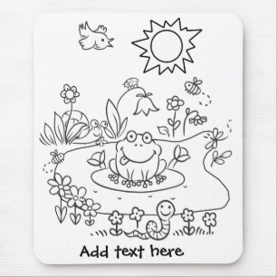 Color Me Pond Life DIY Mouse Pad