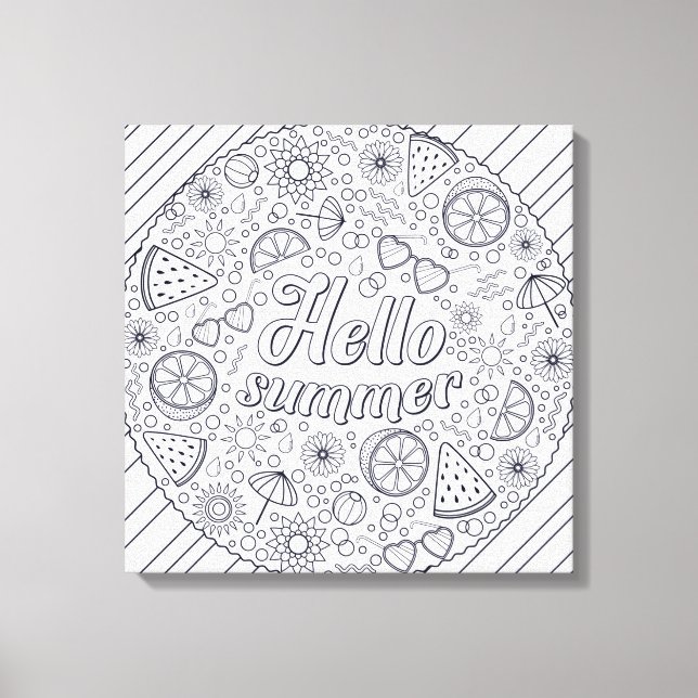 Color Me Pretty -Wrapped Canvas (Gloss) Print (Front)