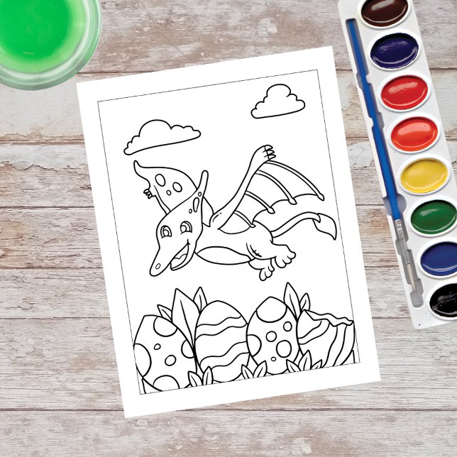 Color Me Pterosaurs Dinosaur | Activity Cards (Creator Uploaded)