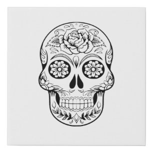 Color Me Skull Canvas